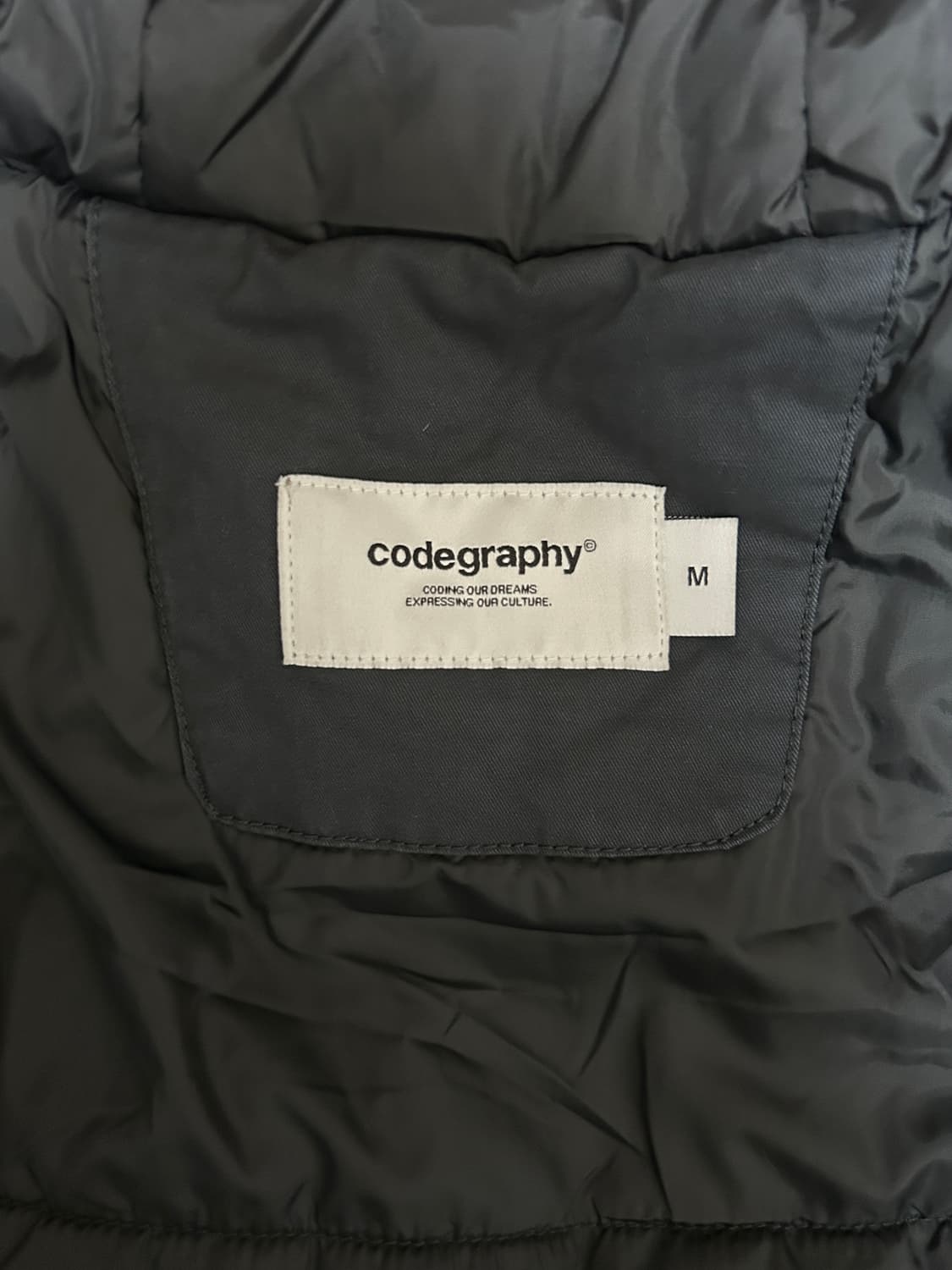 코드그라피 N2B 숏패딩 차콜 M 상품이미지8