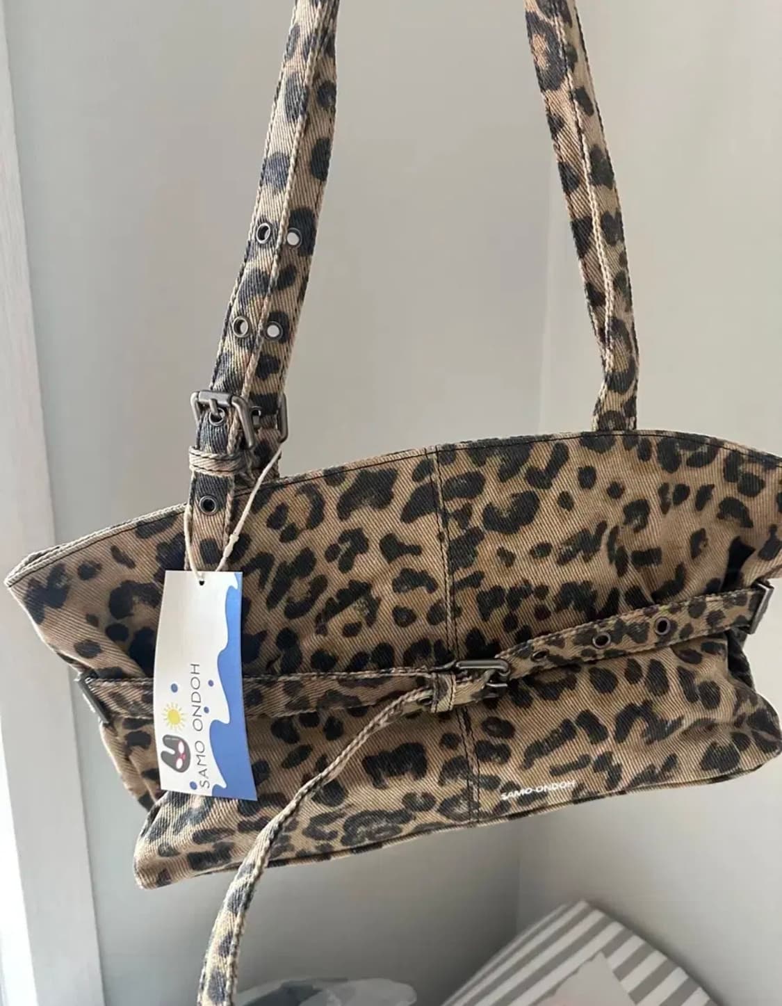 세이모온도 레오파드 르밸트백 상품이미지4