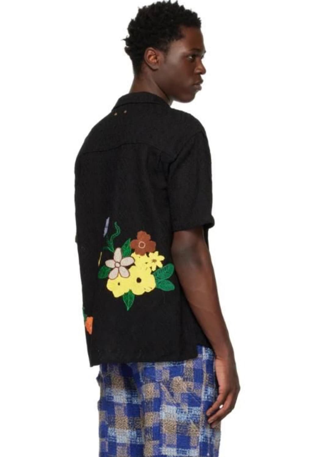 앤더슨벨 블랙 플로럴 셔츠 상품이미지2