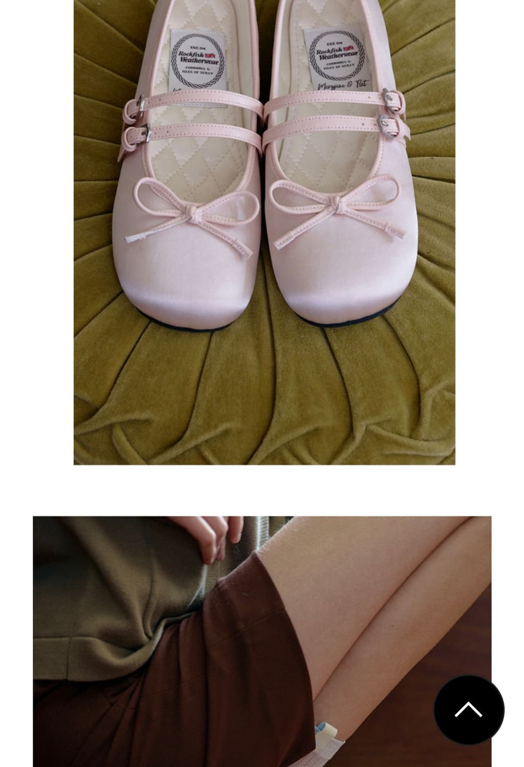 락피쉬웨더웨어 투 스트랩 메리제인 사틴(핑크) 250 상품이미지7