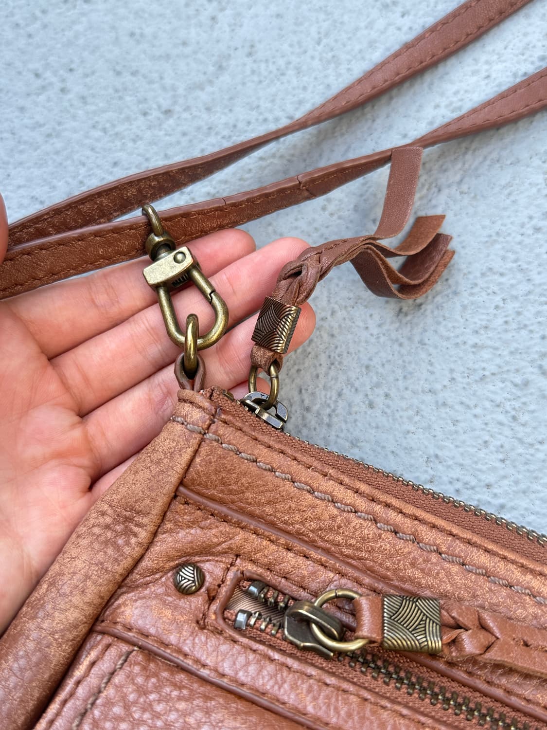Vintage the sak brown shoulder bag  상품이미지7