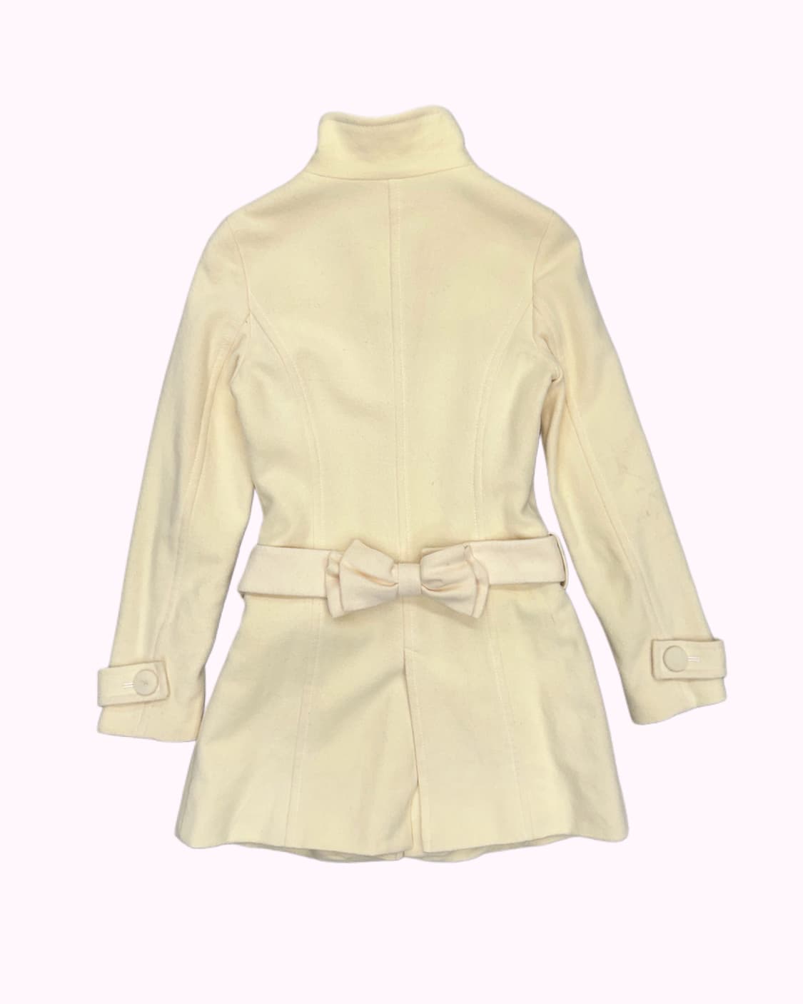 FEROUX glitter yellow ribbon belted coat 상품이미지6