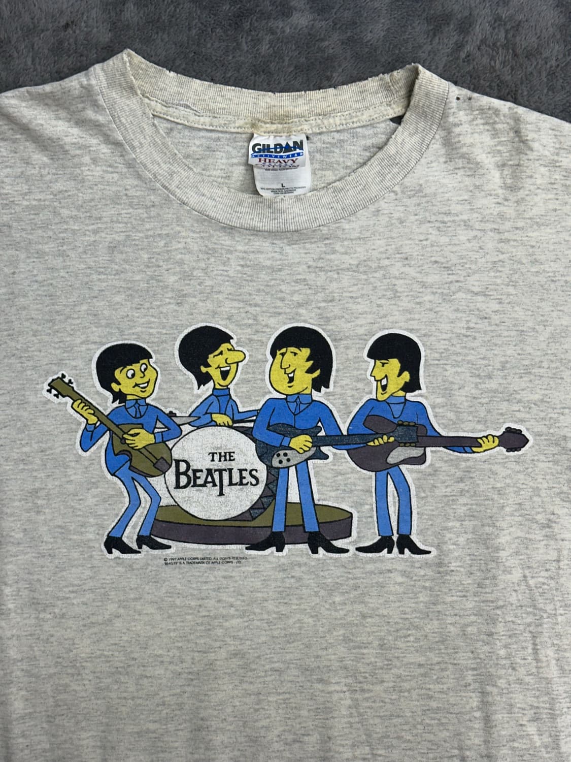 1997' 비틀즈 카툰 밴드티셔츠 L 상품이미지3
