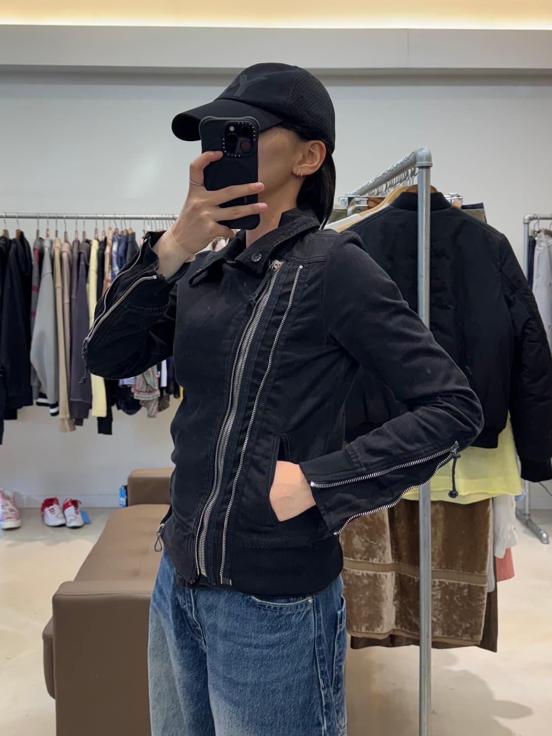 디젤 캔버스 멀티 지퍼 라이더 자켓 상품이미지8