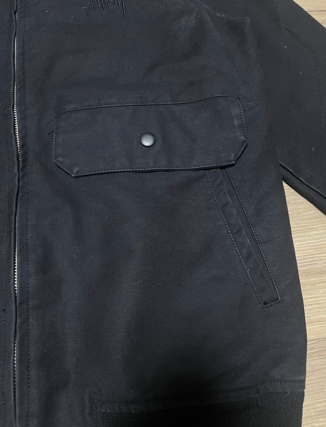 스투시 안감 체크 코튼 봄버 자켓 상품이미지5