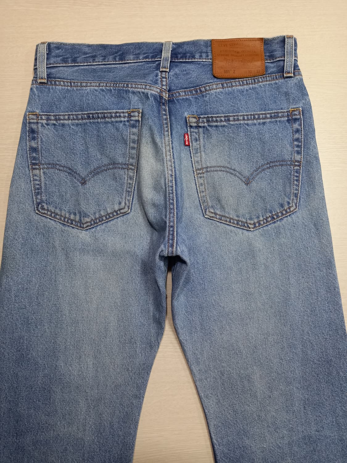 30 빅E 리바이스551Z 워싱 일자진 30-138 상품이미지4