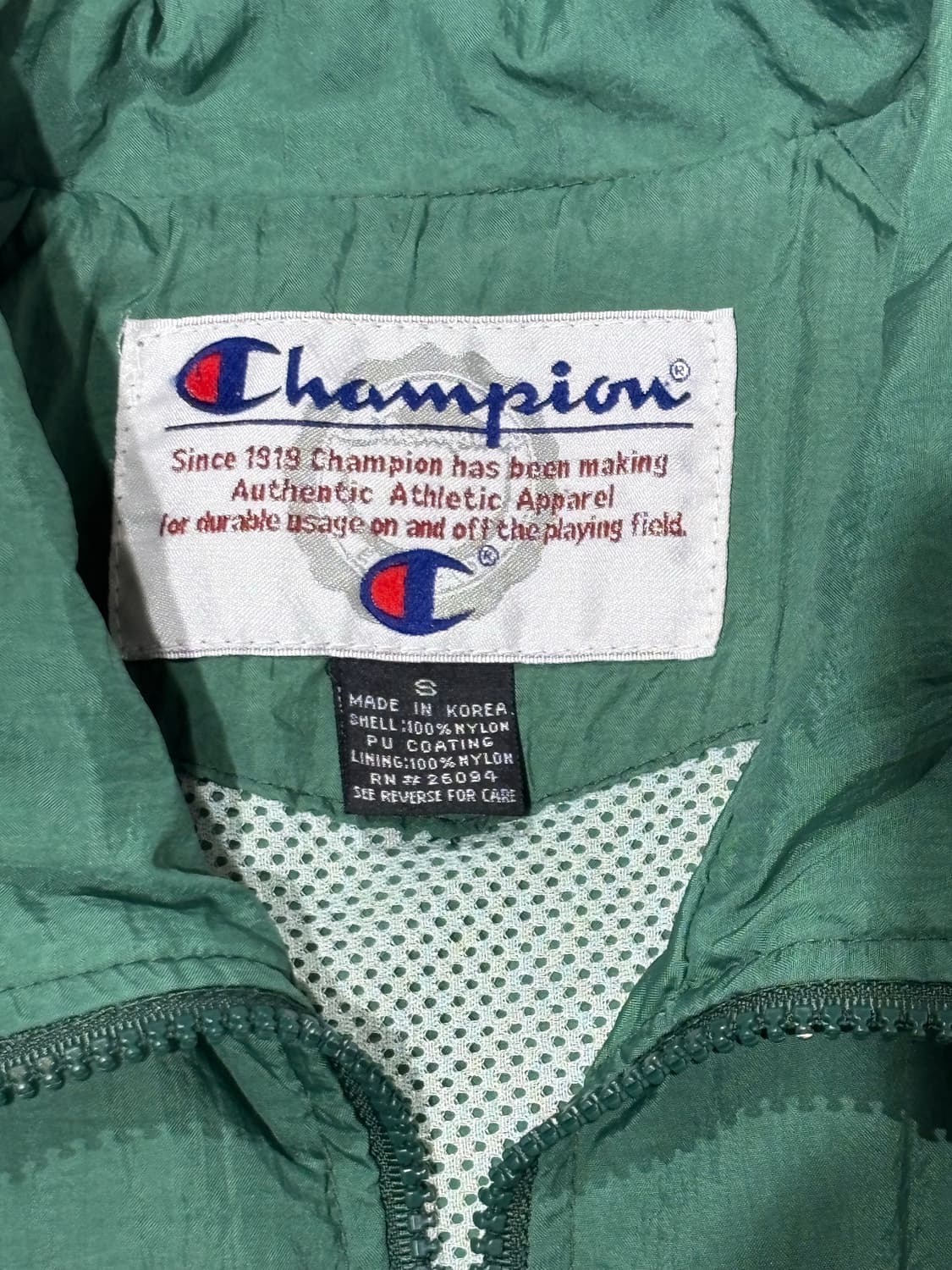 챔피온 90‘s 사이드라인 딥그린 바람막이 상품이미지7