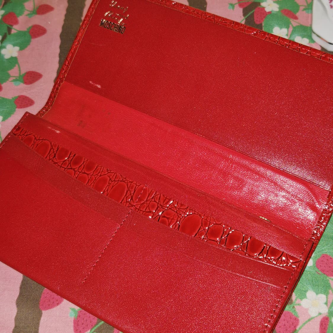 00s 모스키노 칩앤시크 크로커다일 레드 장지갑 상품이미지9