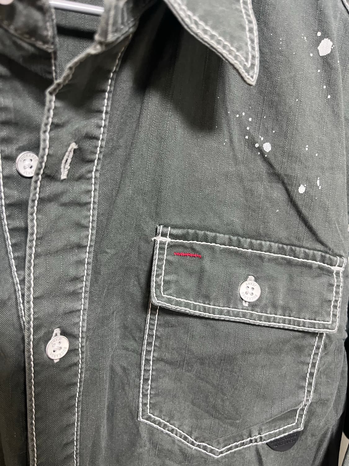 BUCKAROO 워크 셔츠 빈티지 페인팅 L 상품이미지3