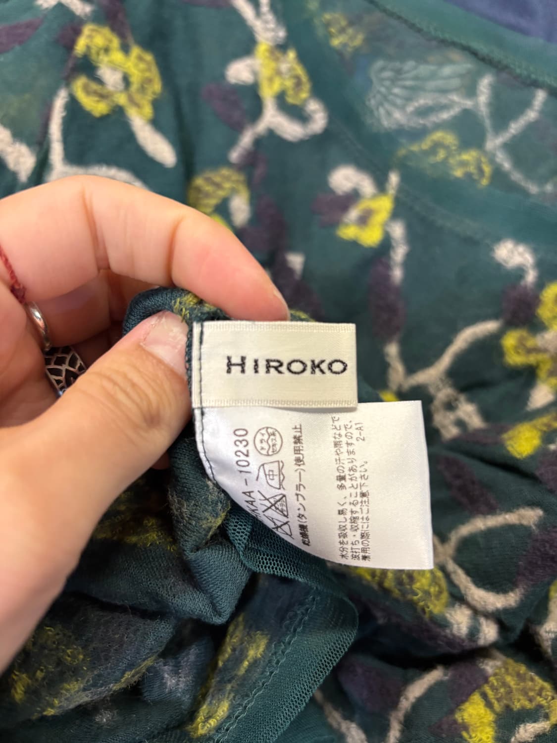 HIROKO KOSHINO floral mesh knit top  상품이미지8