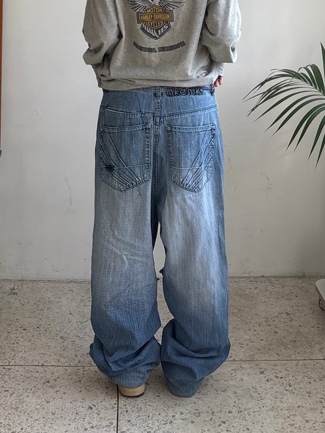 90s’빈티지 자수 힙합팬츠 상품이미지2