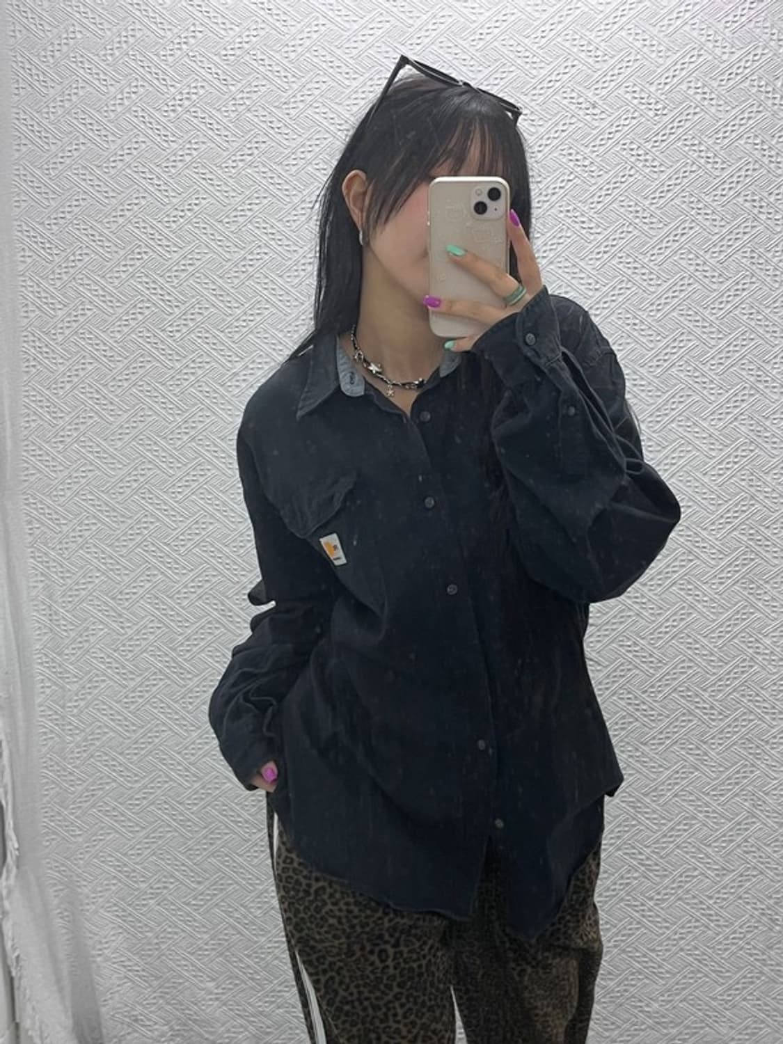 칼하트 베이직 멀티포켓 오버핏 워크 셔츠 XL C06930 상품이미지1