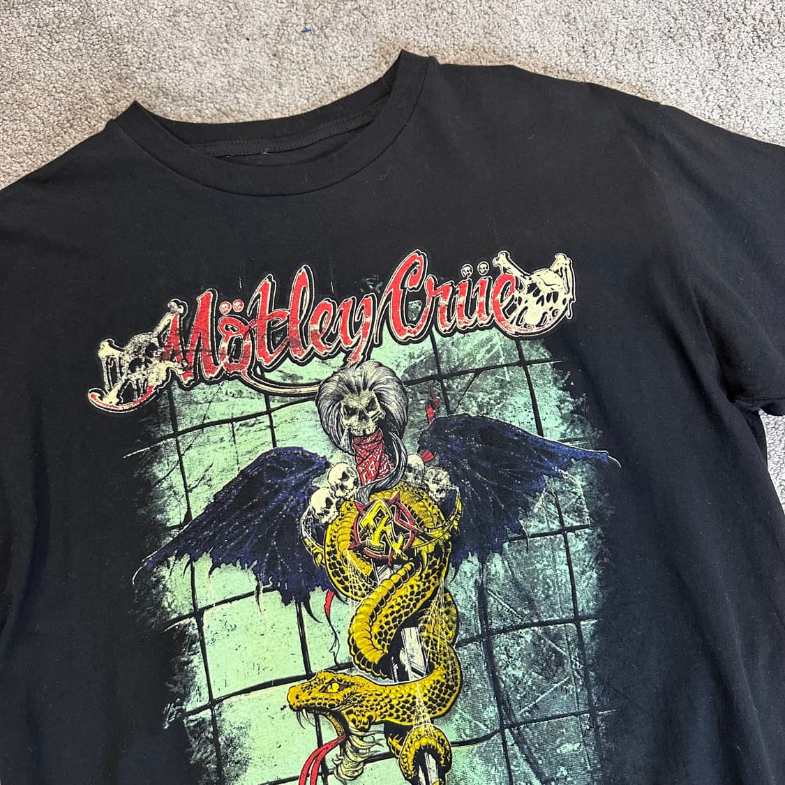 밴드 Mötley Crüe Dr. Feelgood' 투어 반팔티L 상품이미지2