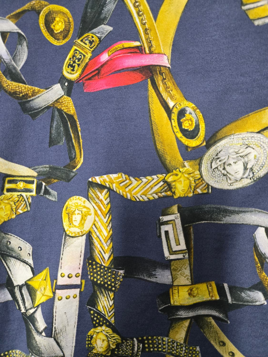 베르사체 벨트 프린팅 반팔 티셔츠 상품이미지3