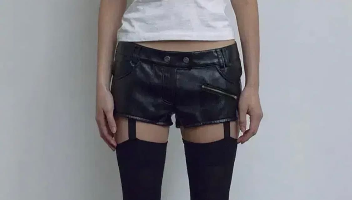 보헤미안서울 LEATHER MICRO SHORTS 레더마이크로쇼츠 L 상품이미지1