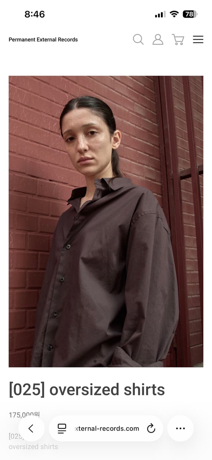 급처) 머듈 oversized shirt 2사이즈 상품이미지1