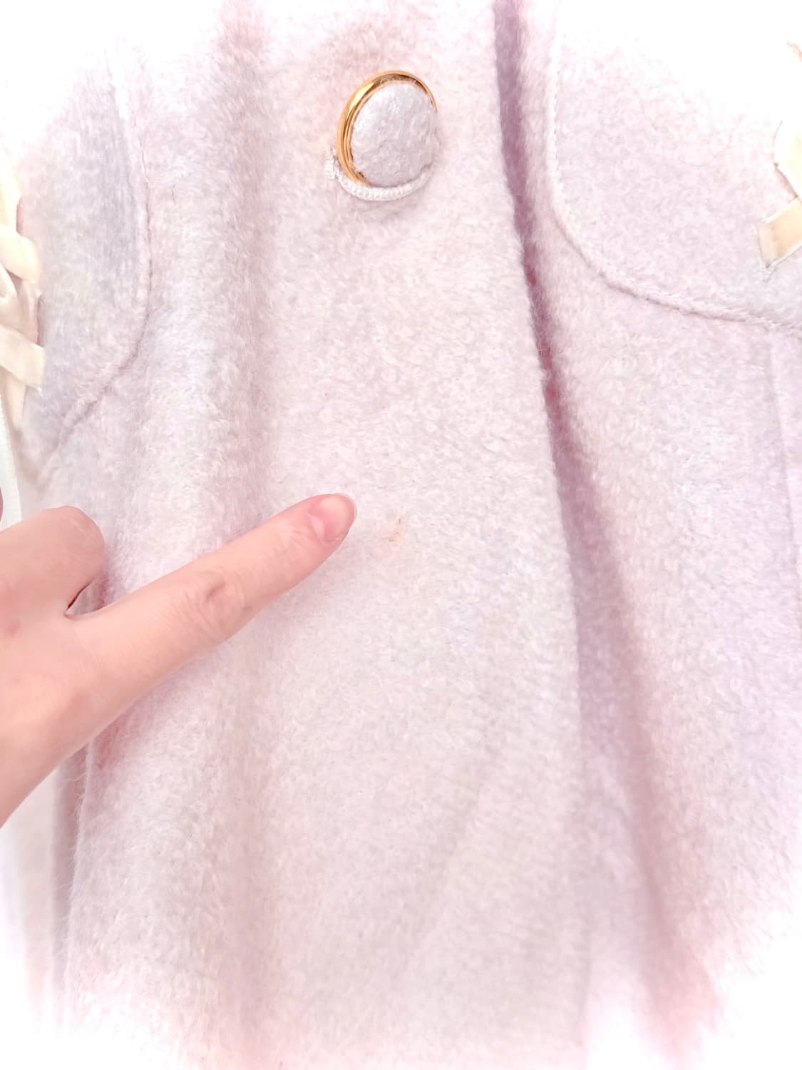 히메갸루 리즈리사 핑크 세일러 퍼 트리밍코트 로리타 양산형 상품이미지3