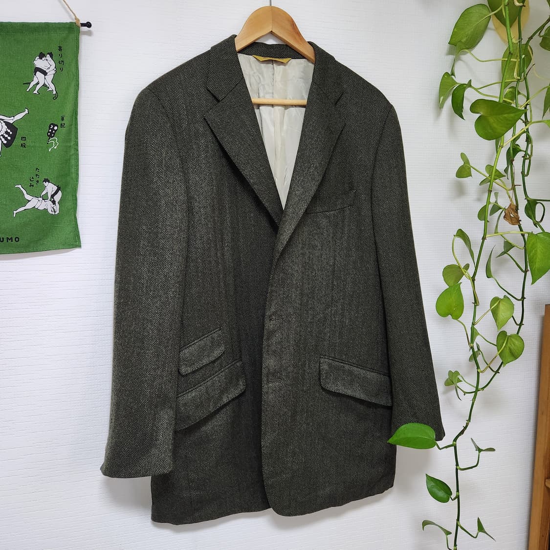 90s 폴 스튜어트 울 캐시미어 3버튼 스포츠 자켓(JAPANmade) 상품이미지1