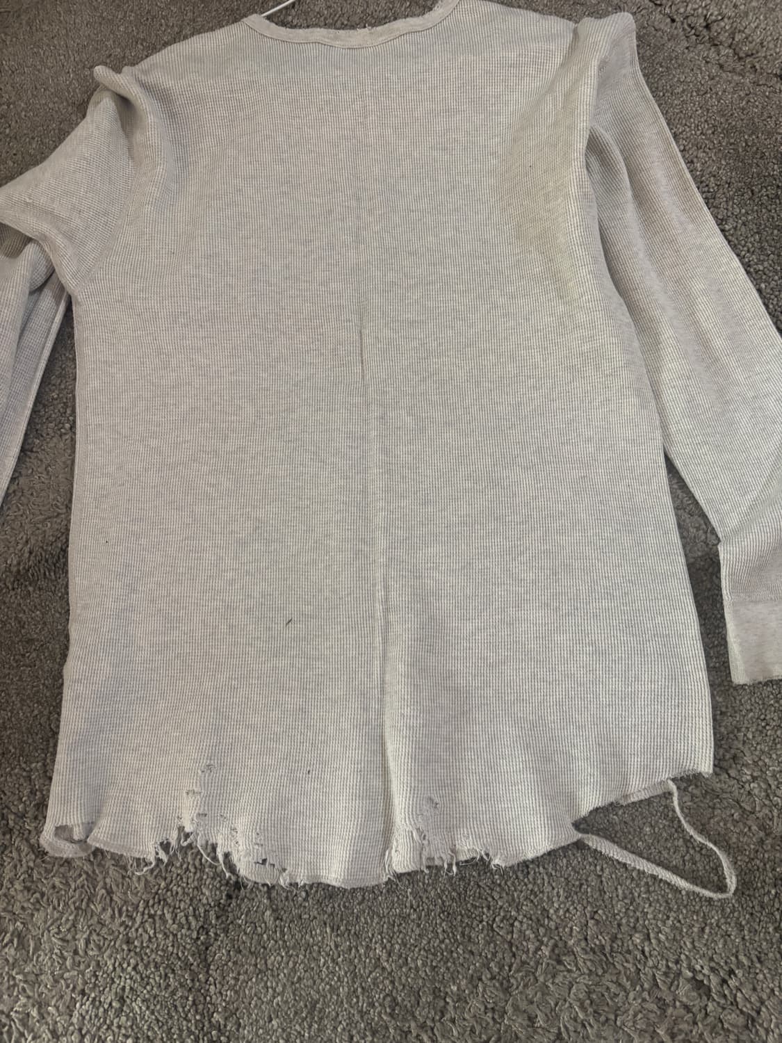 안셀름 데미지 와플 크루 롱슬리브 티셔츠 상품이미지4