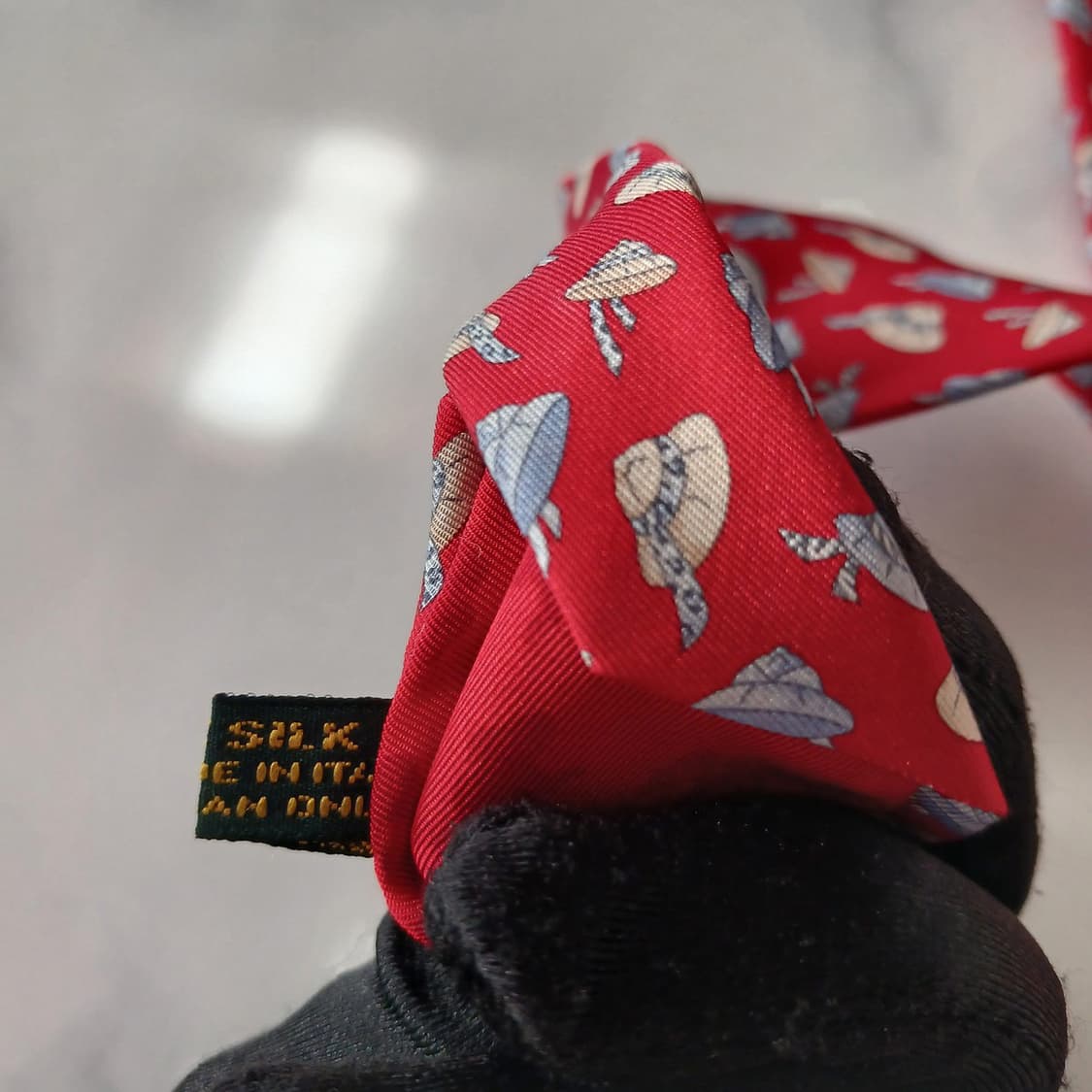 헌팅월드 실크 레드 익스플로러 햇 넥타이 9.6cm A+등급 A18857 상품이미지8