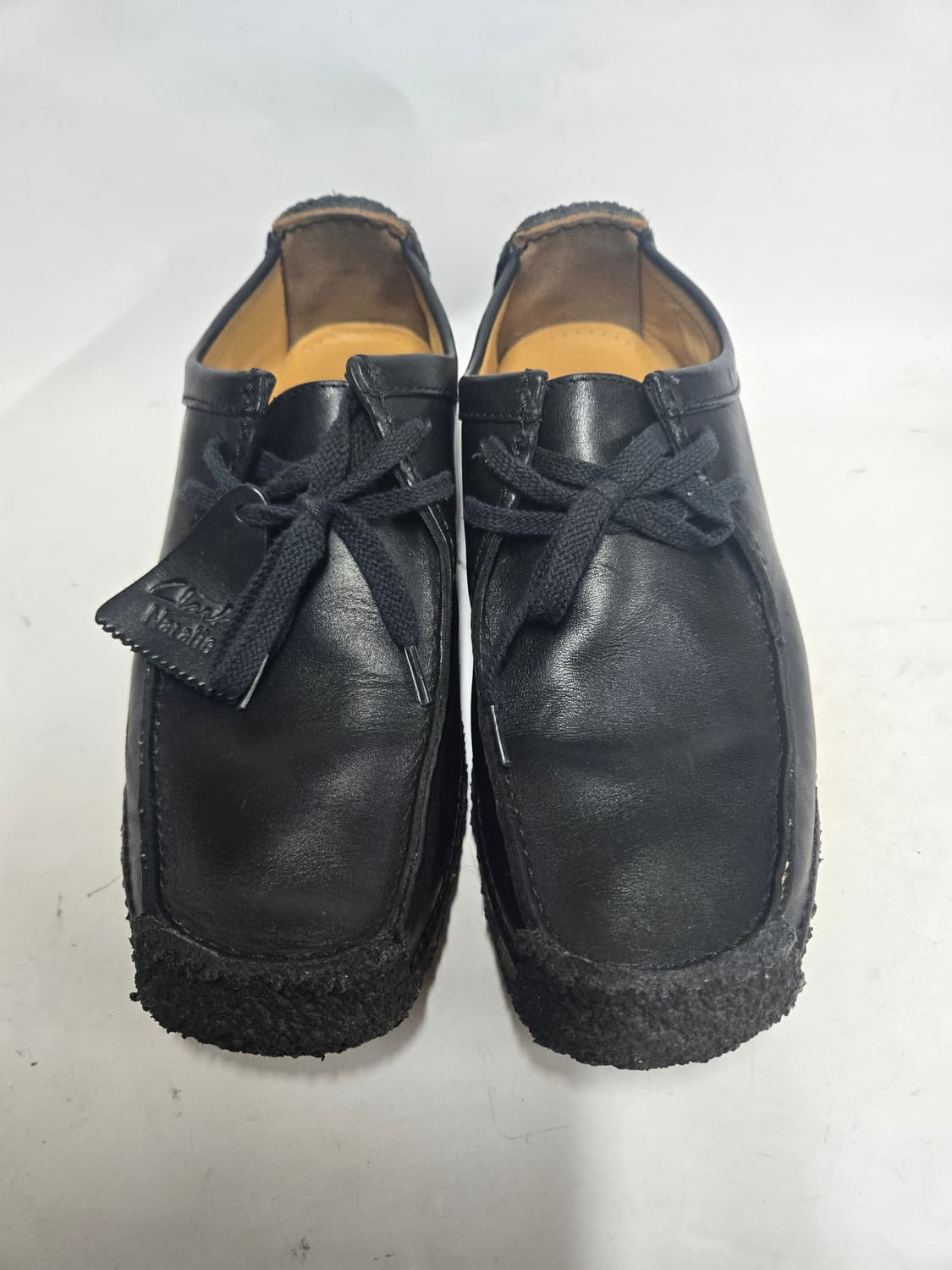 클락스 Wallabee 검정 가죽 uk8 270mm  상품이미지2