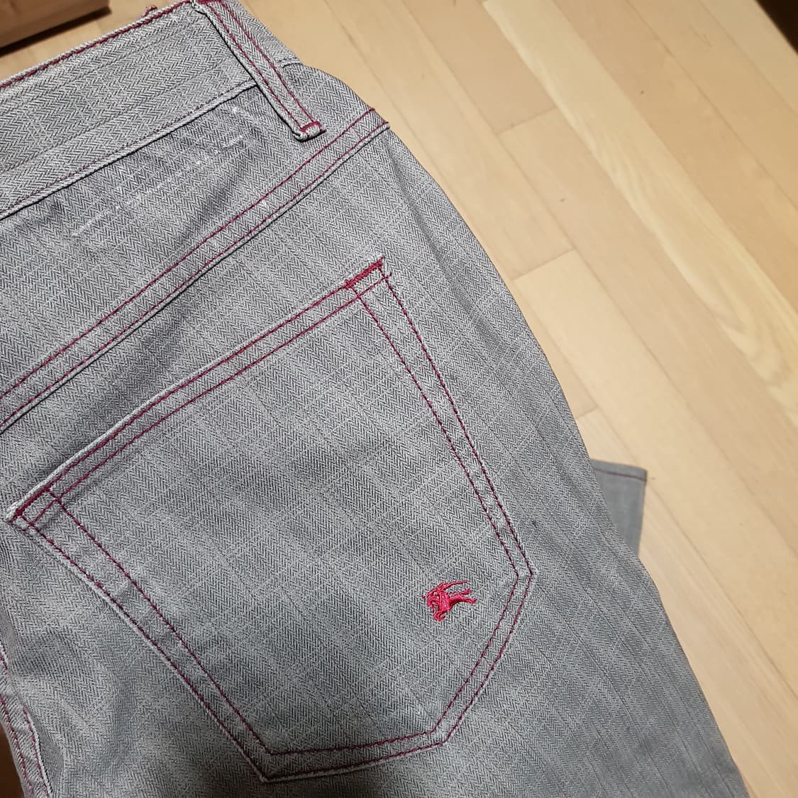 32/ 버버리 / 블랙라벨 일본판 / 정품 그레이 면팬츠/ 414-토5 상품이미지6