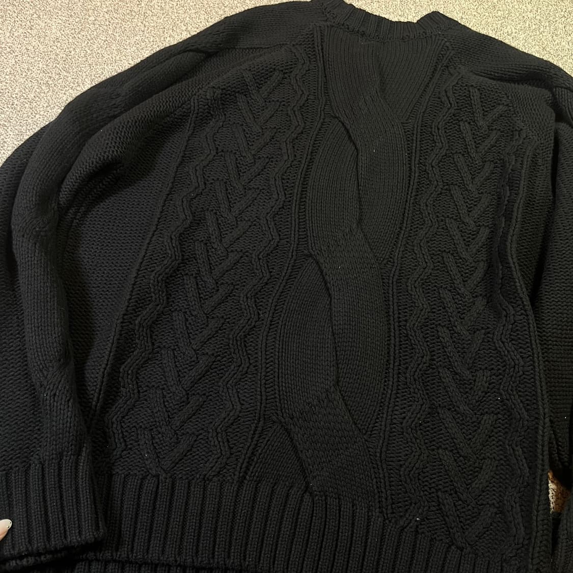 노이어 헤비 케이블 니트 상품이미지2