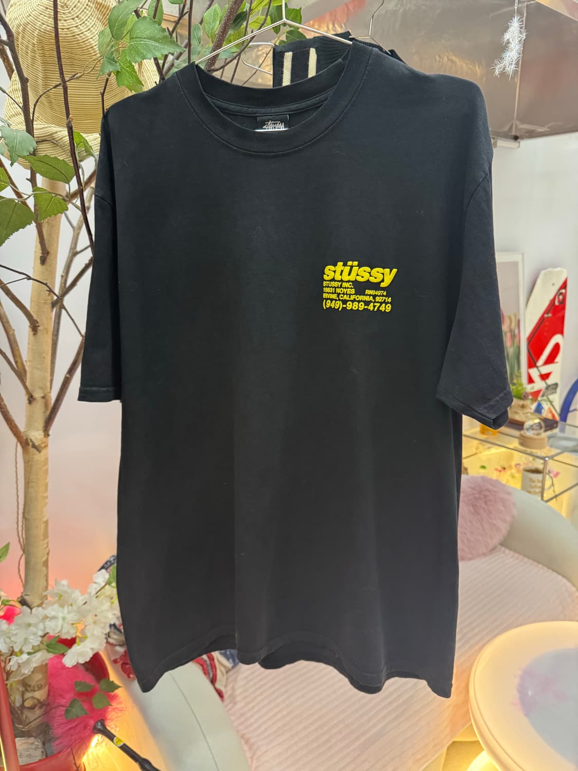 Stüssy 스투시 DNA 피그먼트 다이드 티셔츠 (블랙 / 옐로우) 상품이미지3