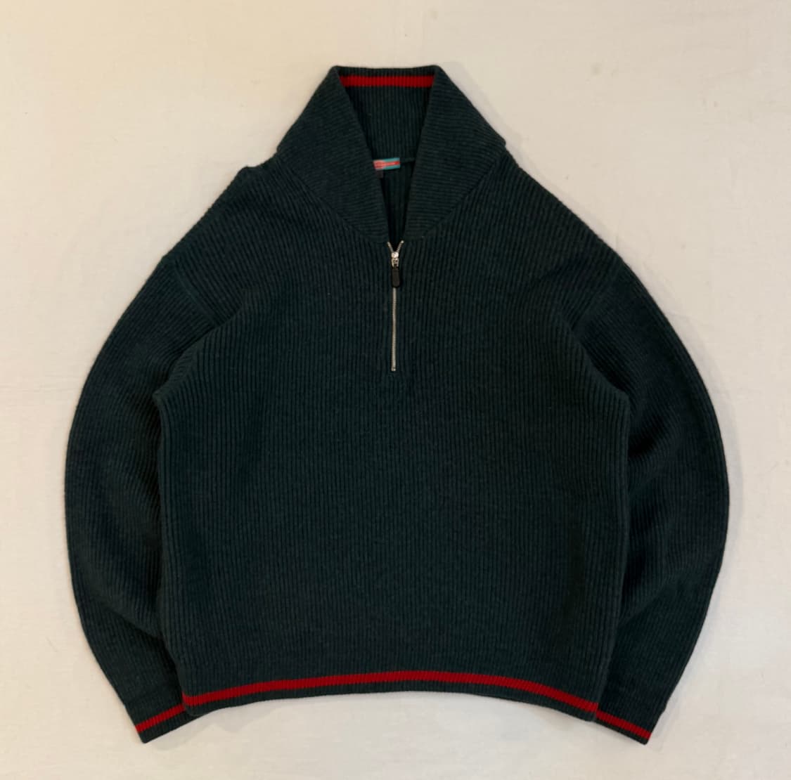 00s OG 마리떼 프랑소와 저버 하프집업 니트 딥그린 상품이미지1