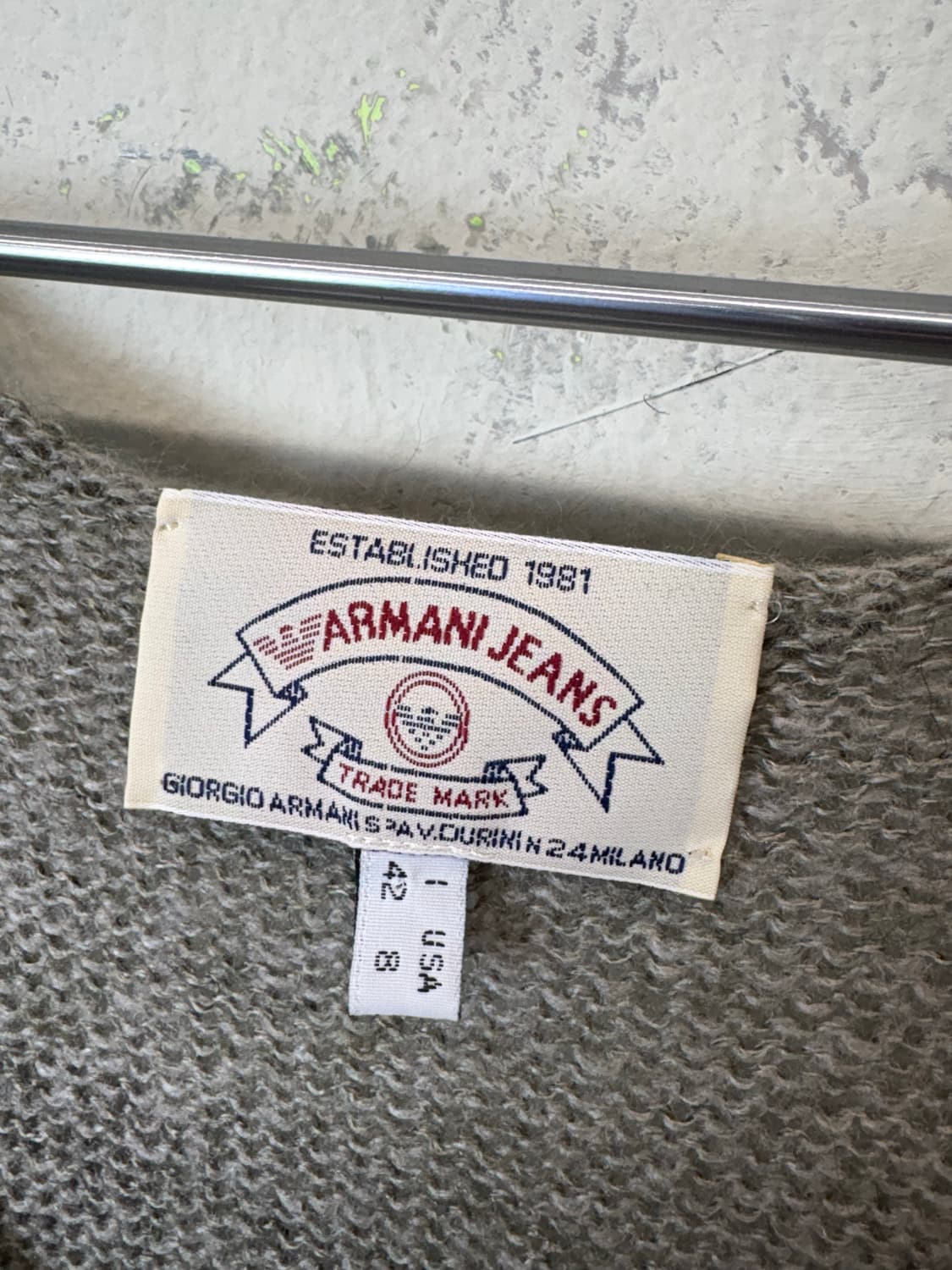 아르마니진 90s 빈티지 버튼 니트 베스트 상품이미지6