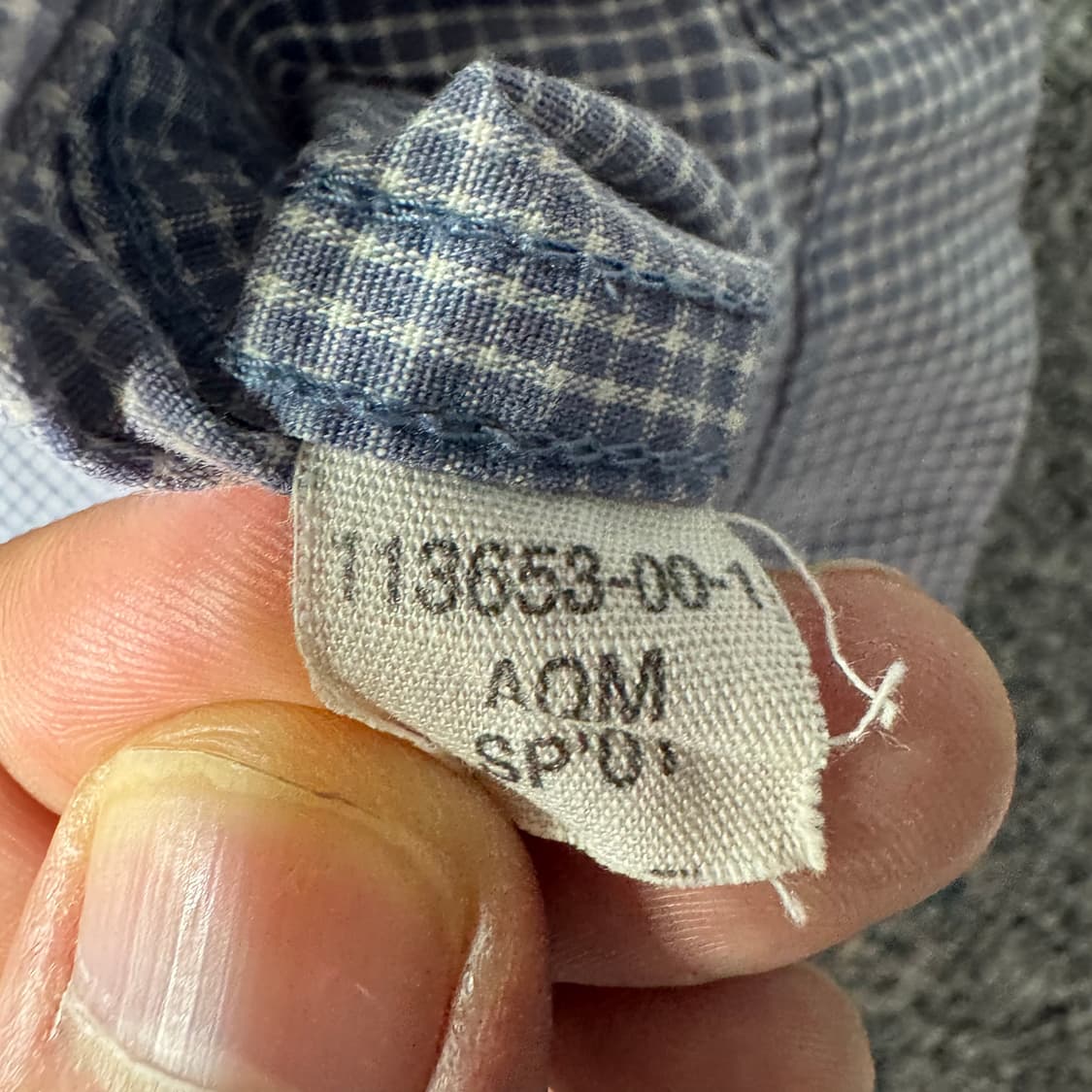 OLD GAP 체크 셔츠 그레이 ( L/OLD-7622 ) 상품이미지4