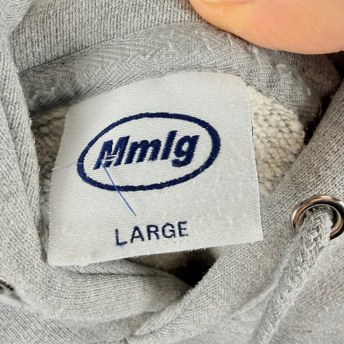 (L) Mmlg 로고 프린팅 후드 티 그레이 상품이미지4
