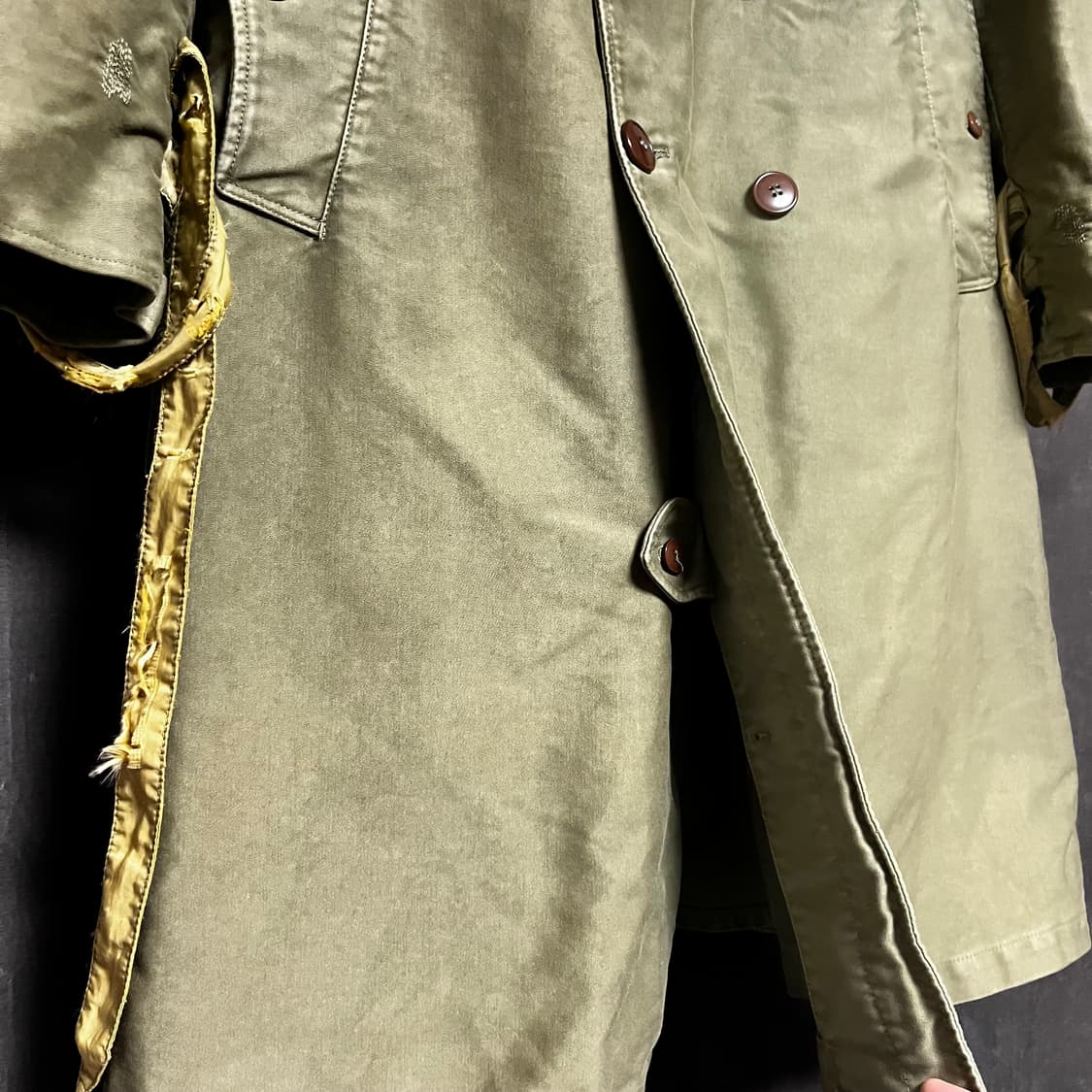 424x알파x슬램잼 밀리터리 트렌치 코트 상품이미지4