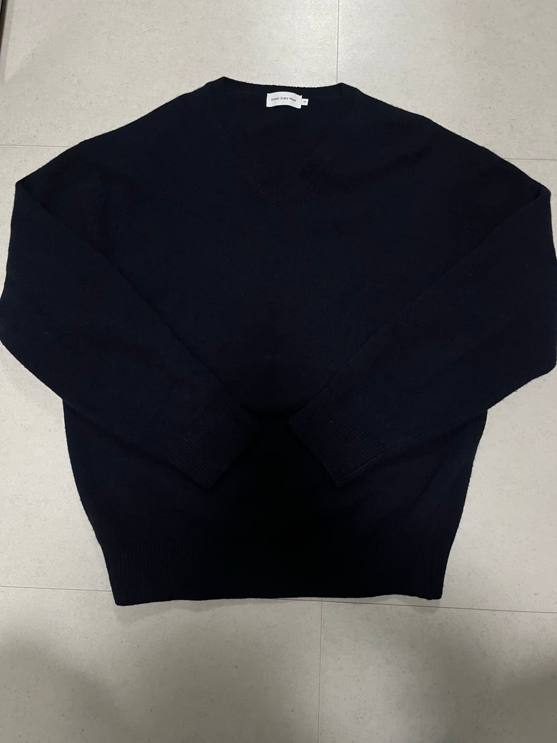 [2] 스테디에브리웨어 / 코지 울 브이넥 니트 / 다크네이비 상품이미지2