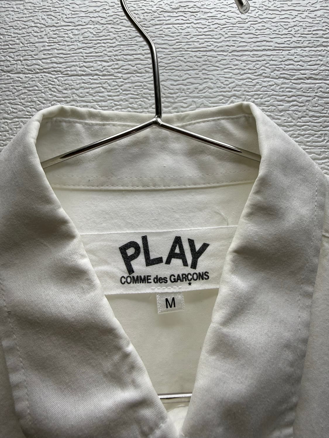 꼼데가르송 화이트 블랙와펜 셔츠 상품이미지4