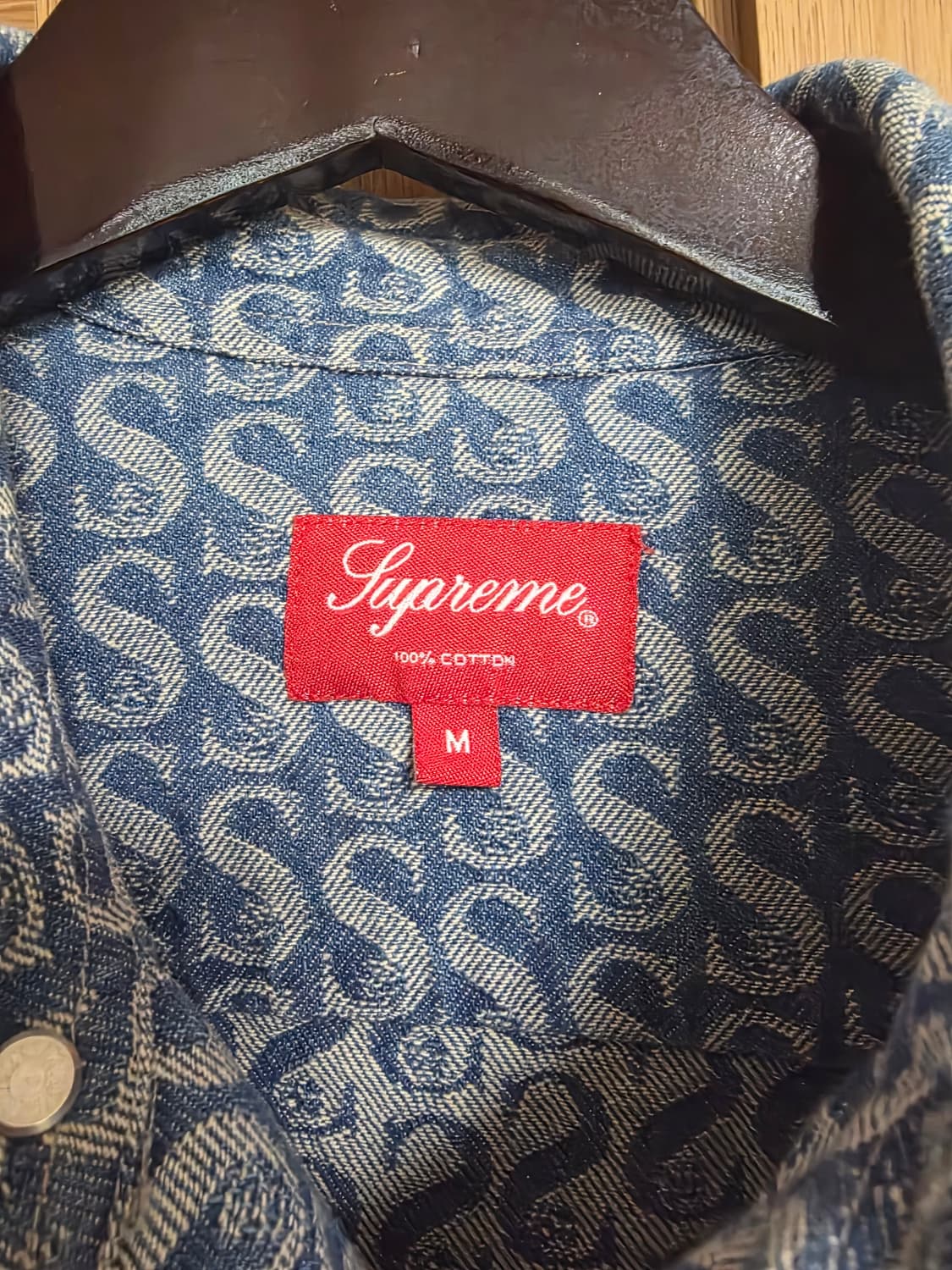 [M] Supreme Jacquard Denim Shirt (SS23) 상품이미지5