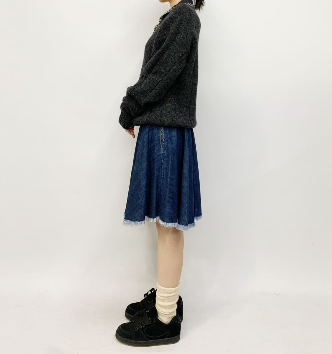 90's DINAMO 스티치 니트 가디건 상품이미지3