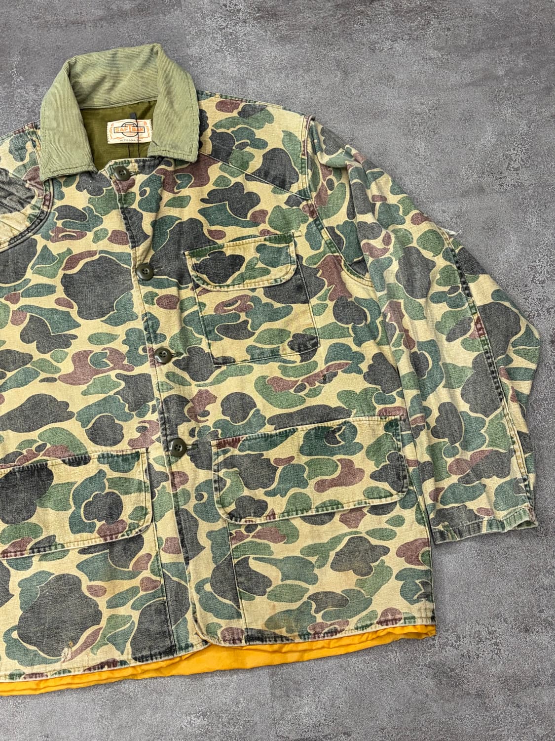 80s SAFTBAK 덕 카모 헌팅 자켓 상품이미지4