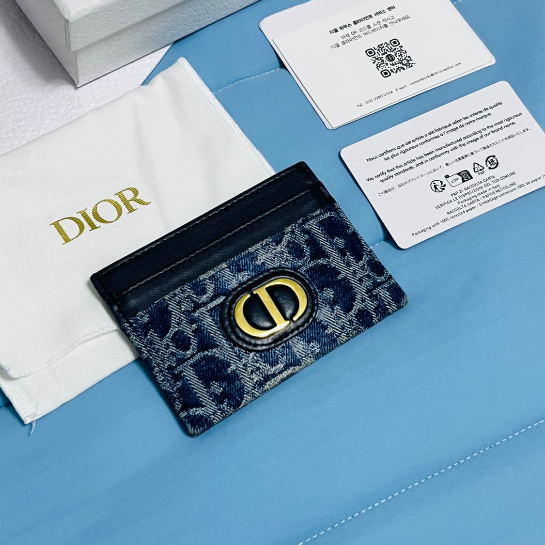 디올 CD 몽테인 30 오블리크 카드 지갑 상품이미지2