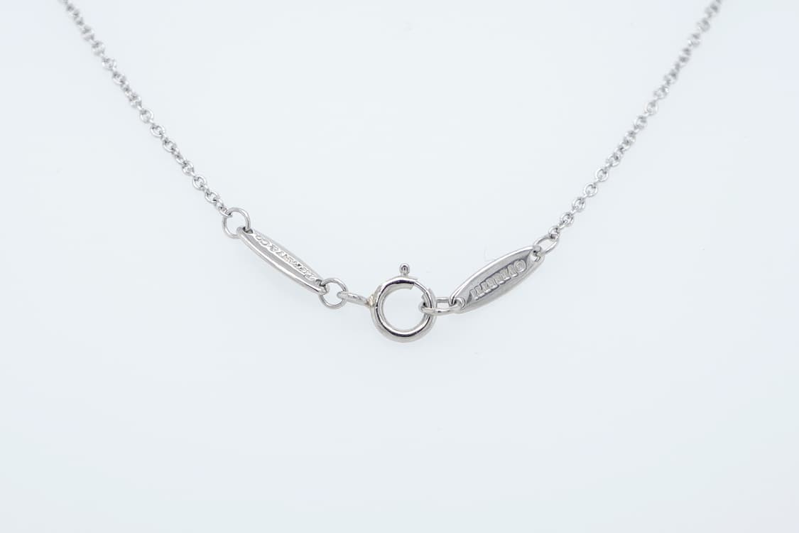 티파니 바이더야드 1포인트 천연다이아몬드 백금 펜던트 목걸이 상품이미지4