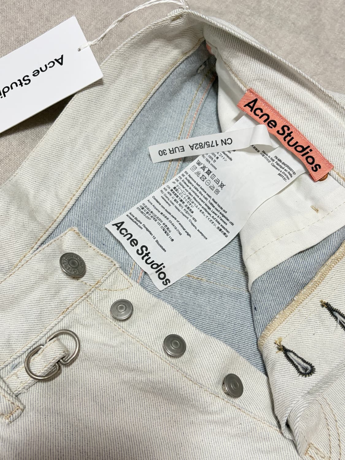 ACNE STUDIOS 아크네스튜디오 TOJ 데님쇼츠 상품이미지4