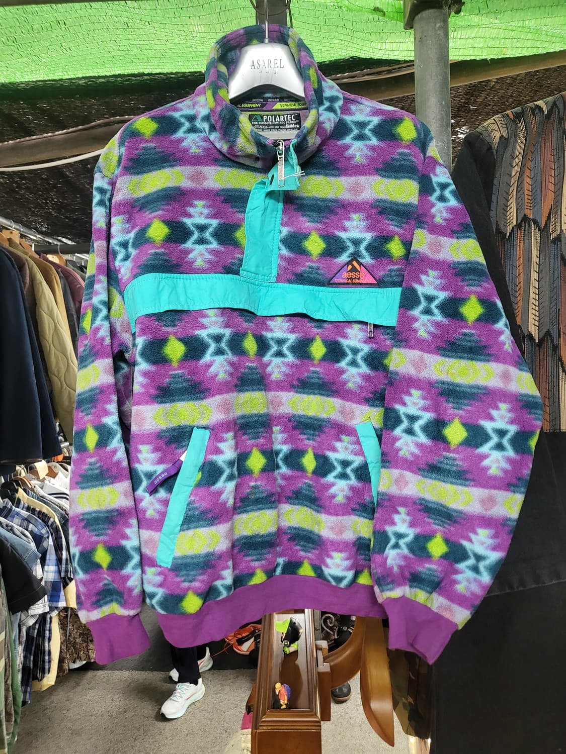 aesse 폴라텍 플리스 반집업 상품이미지1