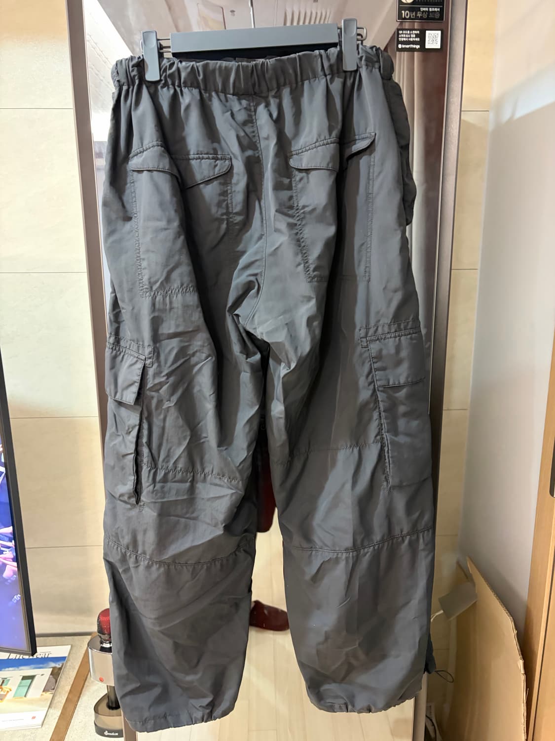 [4] 폴리테루 밀 카고 팬츠 차콜 상품이미지2
