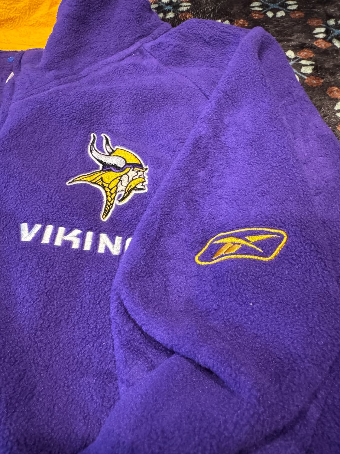 NFL 미네소타 바이킹스 리복 플리스 집업 상품이미지5