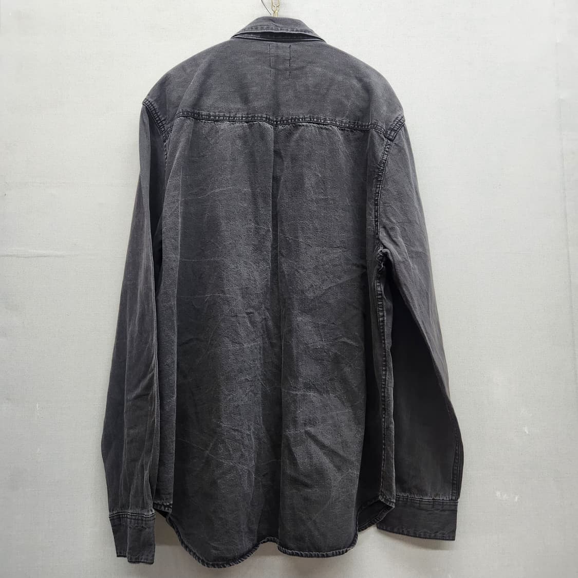 자라 웨스턴 데님 흑청 셔츠 XL(L) 상품이미지4