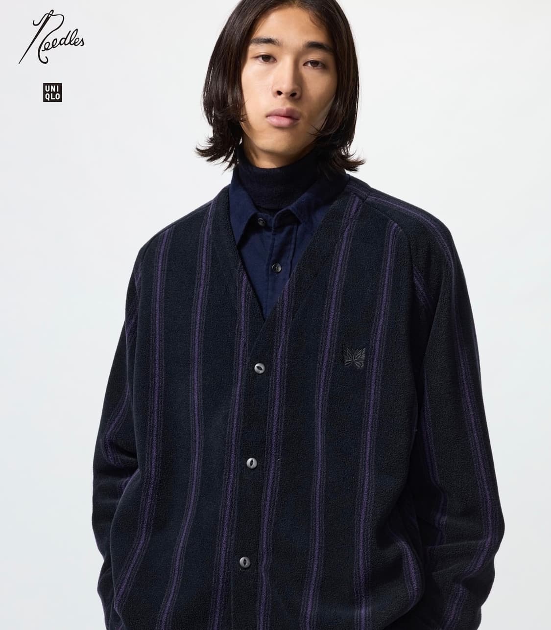 유니클로 X 니들스 후리스 가디건(L)_미사용 신품 상품이미지1