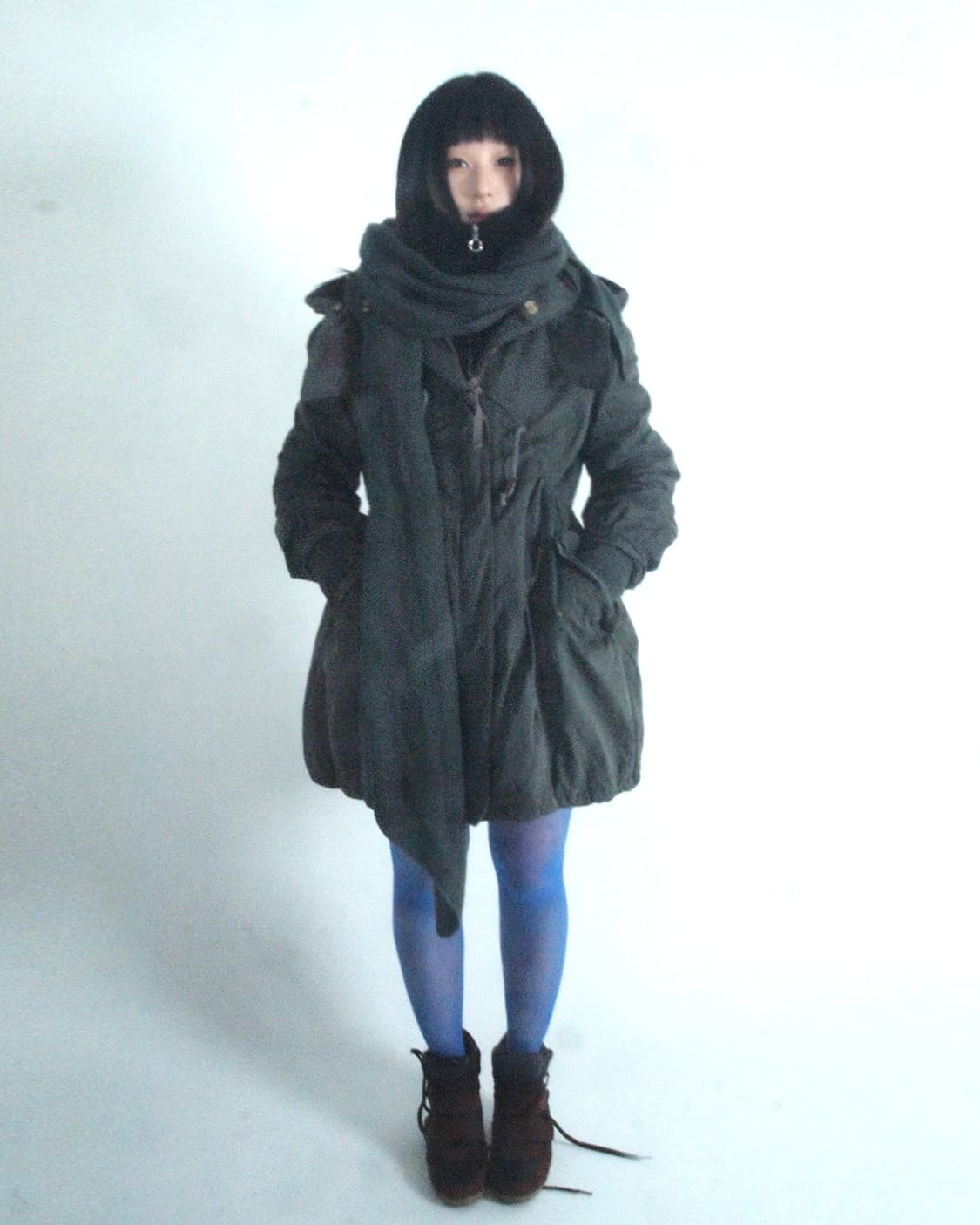 Shirring padded military jumper  상품이미지2