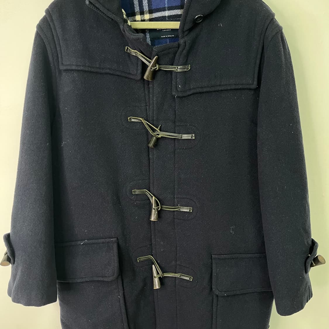 100 버버리 울 후드 떡볶이 코트 상품이미지4