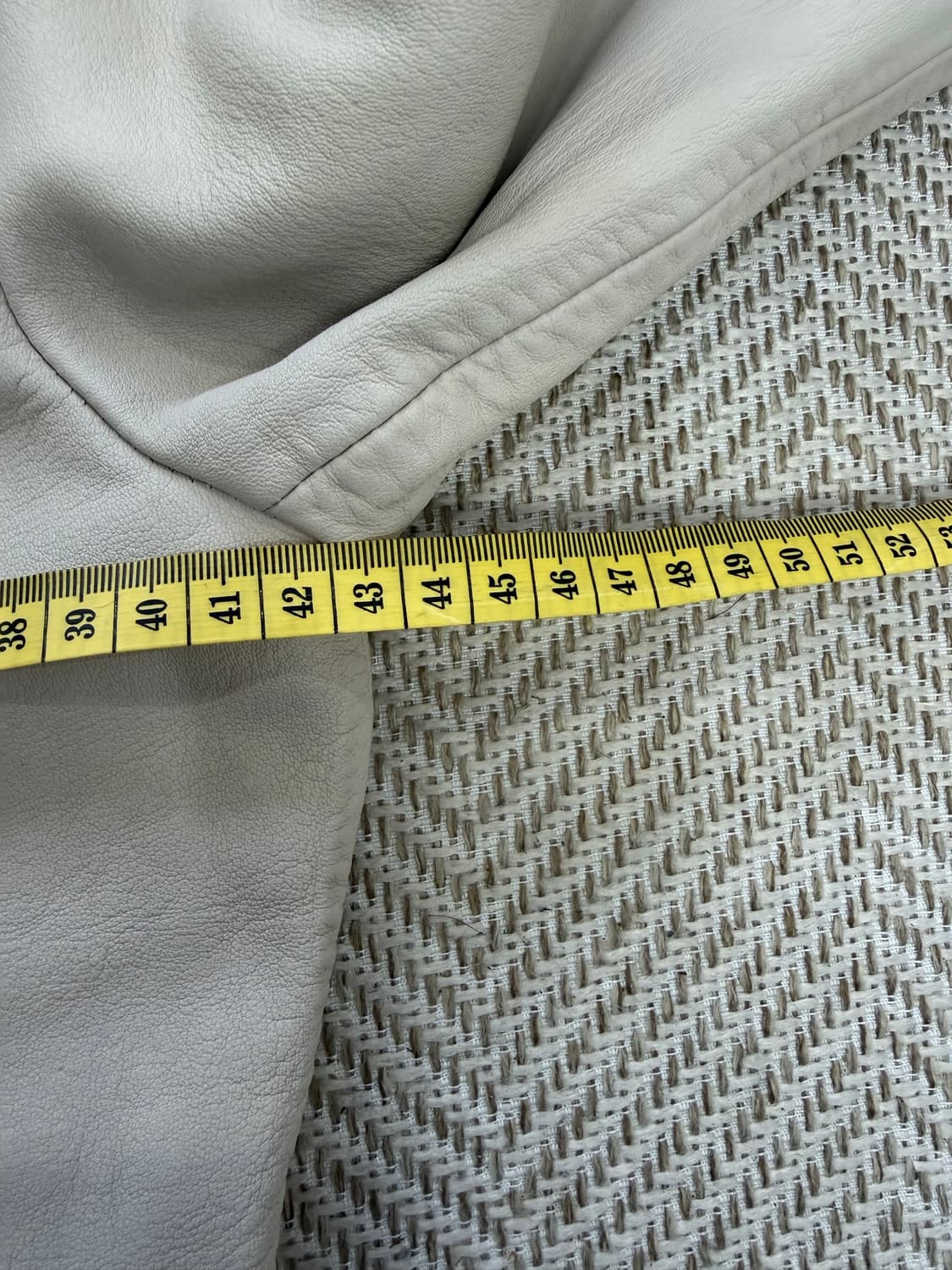 정품) 올세인츠 여성 아이보리 레더 라이더 자켓 36 상품이미지9