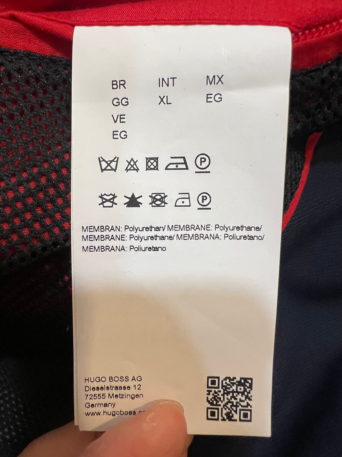 휴고보스 BOSS 남성 네이비 블루종점퍼 바람막이점퍼 상품이미지7